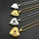 pcs Gift Chain Lover Jewelry Heart Shaped Pendant Necklace Photo Picture Locket
