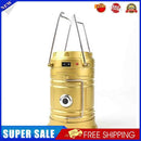 LED Solar Power Lantern Lamp Portable Outdoor Camping Hiking Emergency Lighting
