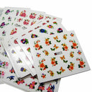 50 Sheets Flowers Water Transfer Manicure Nail Art Decals Sale Tips DIY Y1K9