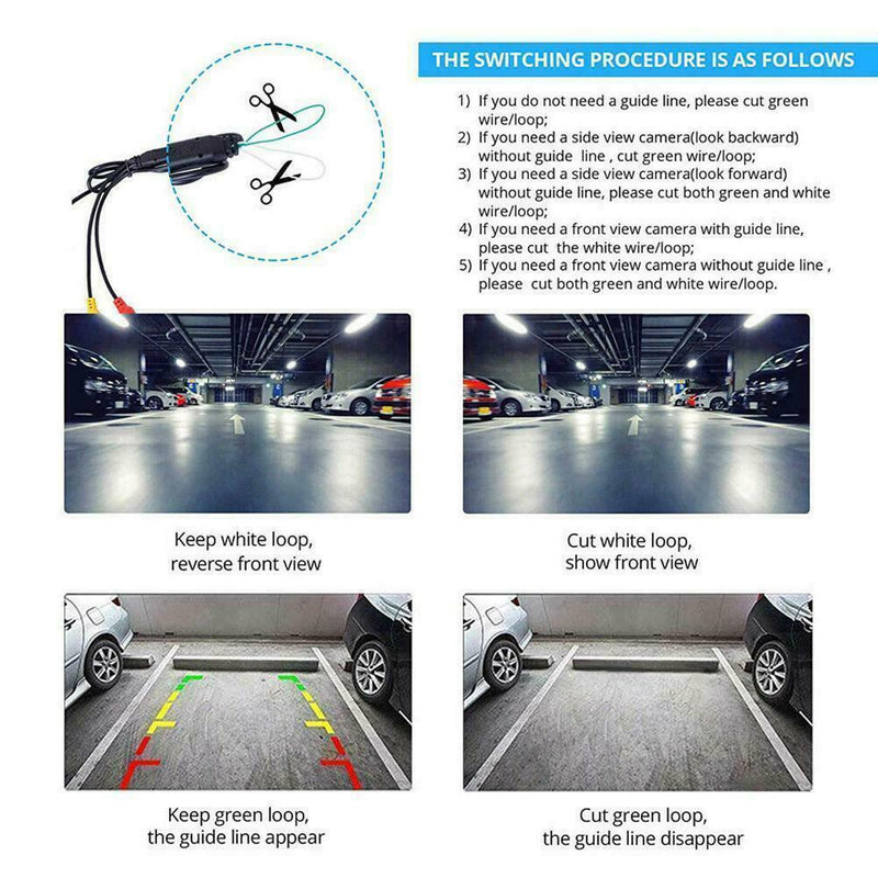 Car Back Up Parking Bullet Camera Rear View Wide Angle Guide ?150mA Vision D2J6