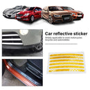24x Universal Wheel Hub Stickers Car Bike Reflective Tire Rim Tape Strips D