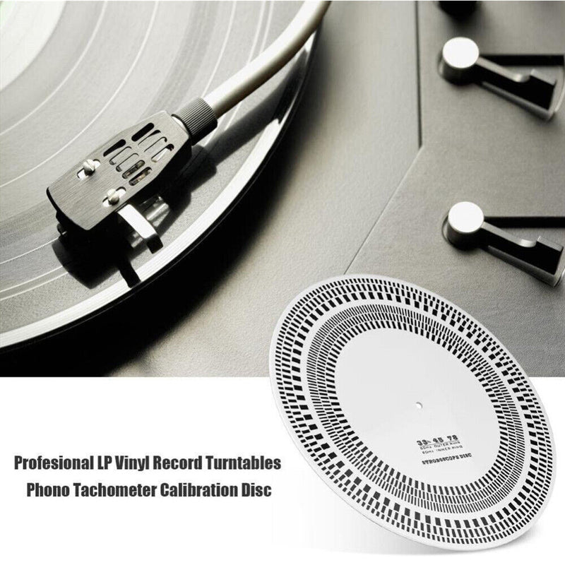 LP Vinyl Record Turntables Phono Tachometer Calibration Stroboscope 33/45/78 RPM