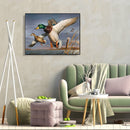 Wild Duck on Lake Oil Paint By Numbers Kit DIY Acrylic Painting on Canvas D