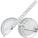 Caliper Tool Round Finder Angle Gauge 180 Degree Protractor Measuring Ruler