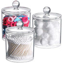 Cotton Swab Storage Box Makeup Organizer Bathroom Jar Swab Pad Cotton B6X5