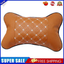 Car Styling Headrest Leather Seat Head Support Cushion Neck Pillows (Brown)