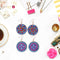 DIY Diamond Painting Mandala Patterns Stud Earrings for Women (RZ005) Newly