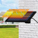 Solar LED Pendant Lights Outdoor Garden Wall Chandelier (Double Head White)