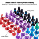 12x M5x10mm Disk Brake Rotor Bolts Mountain Bike T25 Brake Screws (Black)