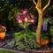 2x LED Solar Garden Orchid Light Waterproof Landscape Fence Decor (Purple) Newly