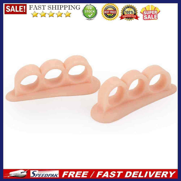 1 Pair Silicone Foot Care Gel Bunion Protector Toe Separators Straightener