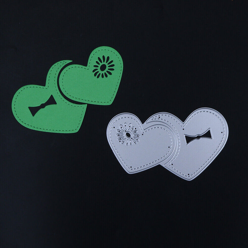 Heart Center DIY Metal Punch Molds Love Pattern Carbon Steel Stencils Scrapboo