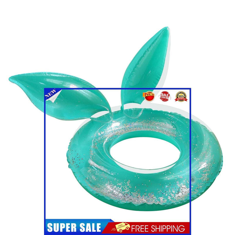 Kids Swimming Ring Cute Rabbit Ears Modeling Reusable Thickening Ring (B)
