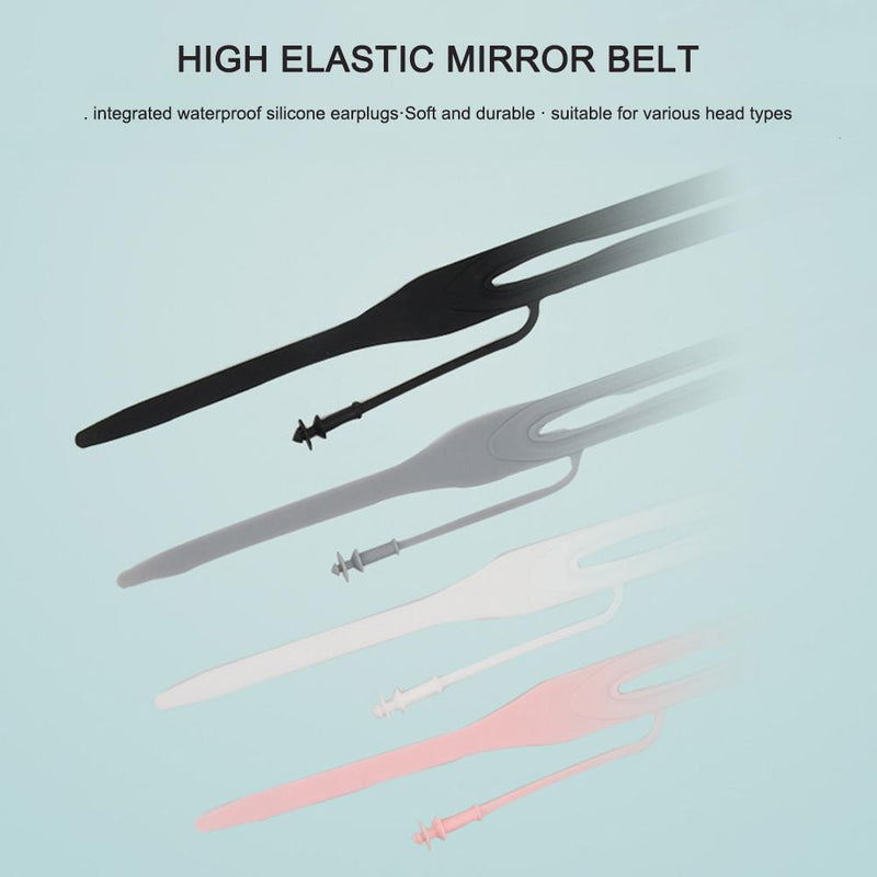 Swimming Goggles with Earplugs Waterproof HD Adults Diving Eyewear (Pink)2x