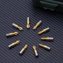 10pcs 1/4 PH2 Titanium Coated Cross Magnetic Screwdriver Bits 25mm Length Newly