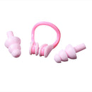 #A Silicone Swimming Earplugs + Nose Clip Waterproof Swimming Supplies Unisex
