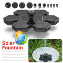 Solar Panel Powered Courtyard Waterfall Bird Bath Pool Pond Solar Fountain