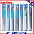 Knitting Needle Set, 7 Sizes 20cm Stainless Steel Crochet for DIY Sweater Sewing