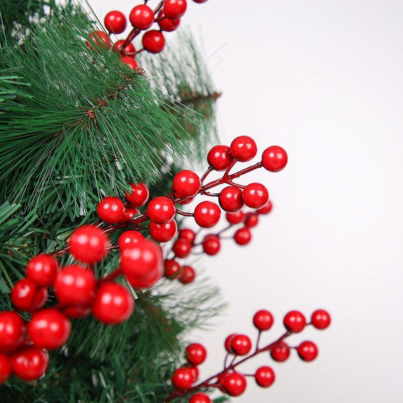 Artificial Red Bird Berry Spray Stem Of Berries Autumn Christmas Decor Xmas.