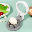 Household Kitchen Egg Cutter Portable Stainless Steel Slicing Section for Fruits