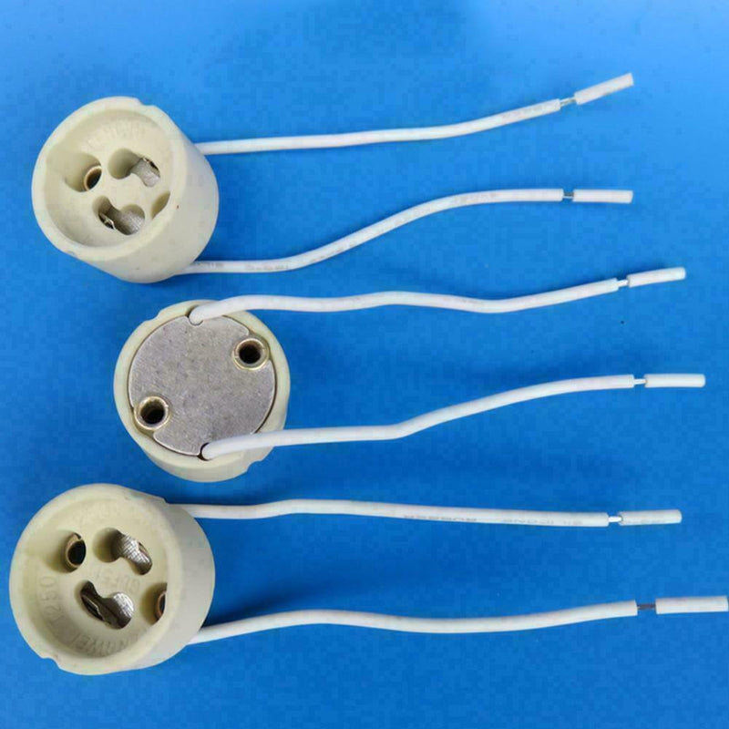 1x GU10 Ceramic Sockets, Halogen, LED Bulb, Lamp Holder Light Fitting Base E1P7