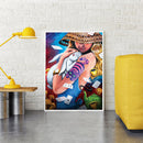 Girl Holding Rabbit 40x50cm Oil Paint By Numbers Picture DIY M730