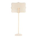 10pcs Retangle Blackboard Stand Wedding Lolly Party Tag(Flower)