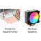 Desktop 4 PIN Ventilador Cooler Heatsink Cooling Fan Computer CPU Radiator