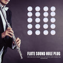 20x Silicone Flute Key Plugs Open Holed Flute Plugs for Flute Beginner White
