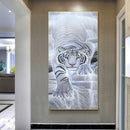 Oil Drawing By Numbers Deer Frameless 40x80cm DIY Animal on Canvas Home Decor