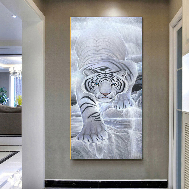 Oil Drawing By Numbers Deer Frameless 40x80cm DIY Animal on Canvas Home Decor