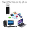 CW10029 High Speed USB 2.0 Flash Drive Clear Cap Thumb Drive (64MB Black)