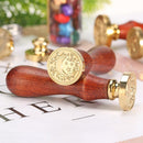 Retro Wood Handle Wax Seal Stamps Envelope Wedding Post Sealing Wax (K05) Newly
