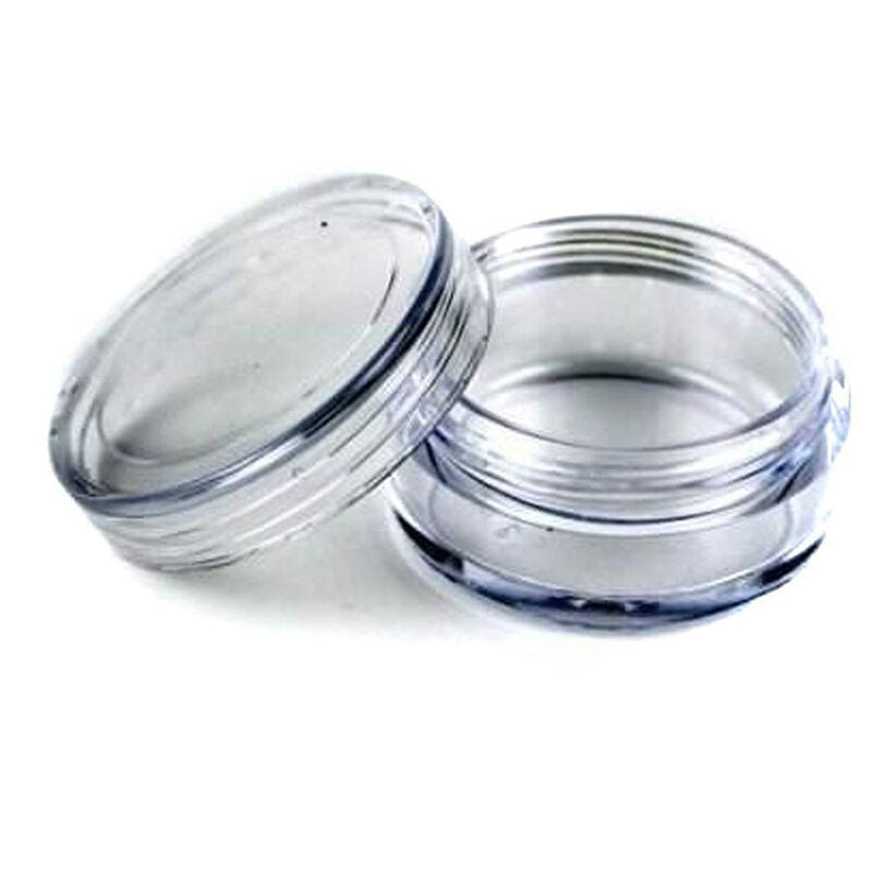 50x Plastic Empty Cosmetic Sample Container 3 Grams Jars Containers pot  hot.