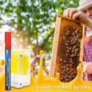 Beekeeper Marker Bottle with Marking Pens Queen Beekeeping Tool (Red)