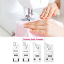4pcs Household Rolled Hem Presser Foot for Stitch Darning Sewing Machine  Newly
