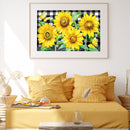 Full Round Drill Diamond Painting Sunflower Butterfly Mosaic Pictures Handiwork