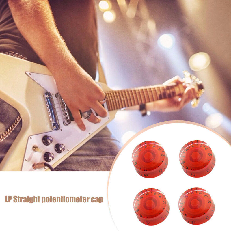 4pcs Electric Guitar Knob Cap Guitar Volume Tone Button Musical Instrument Pa