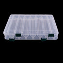 28CM *18.5CM * 5CM 14 Compartment Plastic Fishing Storage Boxes for Fishing Bait