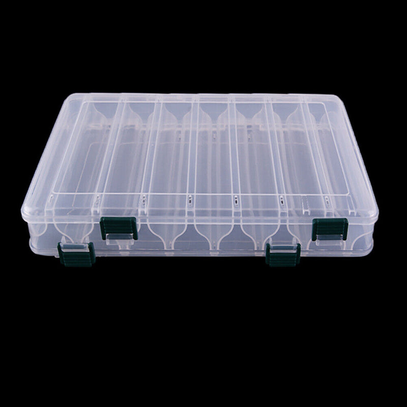 28CM *18.5CM * 5CM 14 Compartment Plastic Fishing Storage Boxes for Fishing Bait