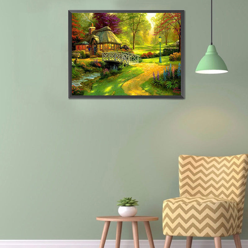 Oil Drawing By Numbers Deer Frameless 50x40cm DIY Landscape on Canvas Home Decor