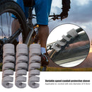 5pcs Bicycle Brake Cable Protector Anti-Friction Protective Cover (Gray) Newly