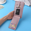 PU Clutch Bag Portable Multi Card Holder Large Capacity for Women Fashion P
