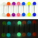 Body Piercing Hip Hop Rock Punk Luminous Tongue Rings Barbell For 10pcs/set