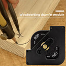 Carpentry Corner Radius Template Trimmer Positioner Table Fillet Arc Tool Kit