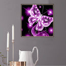 Butterfly 5D Full Drill Diamond Painting Embroidery DIY Cross Stitch(Pink) Newly