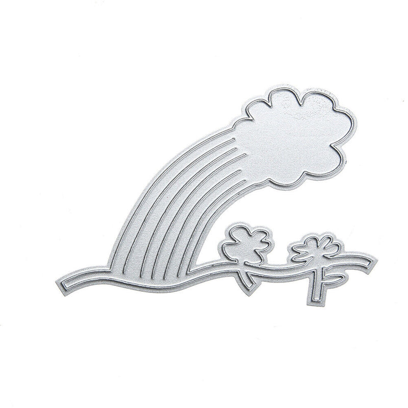 Cutting Die Decor Carbon Steel Rainbow Cloud Shape Craft Embossing-133495