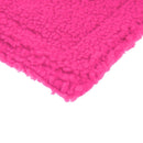 Plush Pet Hamster Cushion Mat Squirrel Blanket Guinea Pig Bed Pad(Rose Red)