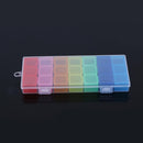 21 Slots Women Portable Jewelry Storage Box Portable Removable Ring Ha