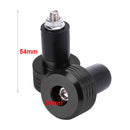 7/8 Motorcycle Aluminum Handlebar Grip End Caps Plugs Sliders (Black) Newly